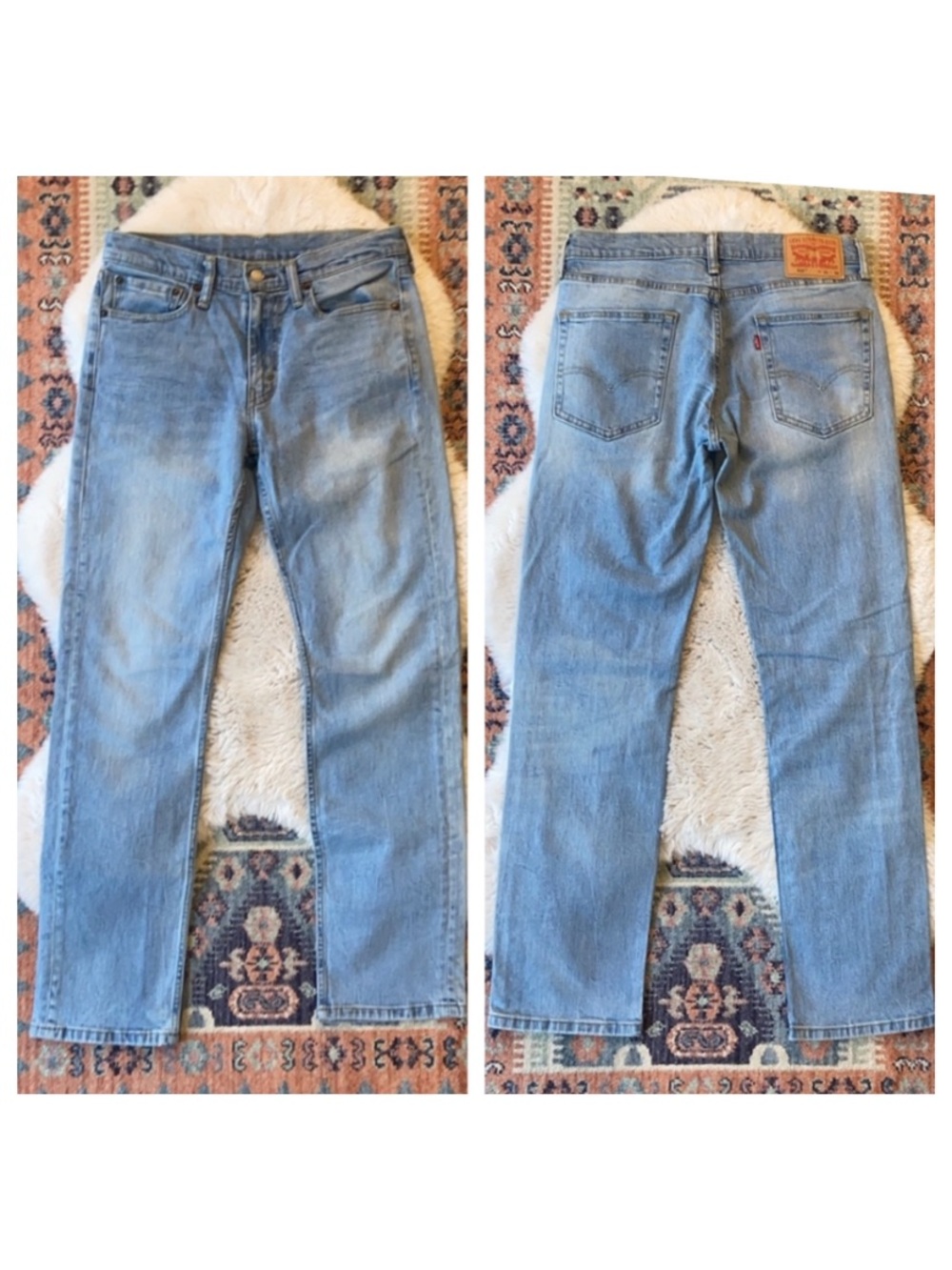 Levi’s mens 514 straight fit jean denim classic 5 pocket light medium 31 x 32
